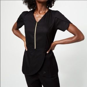 Jaanuu Black peplum top